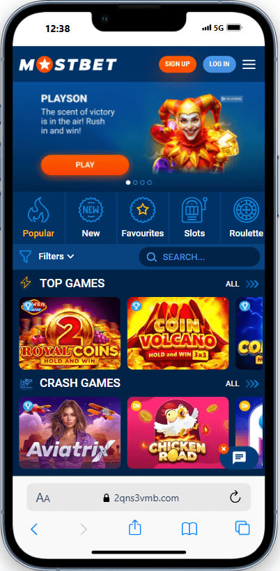 Mostbet App games