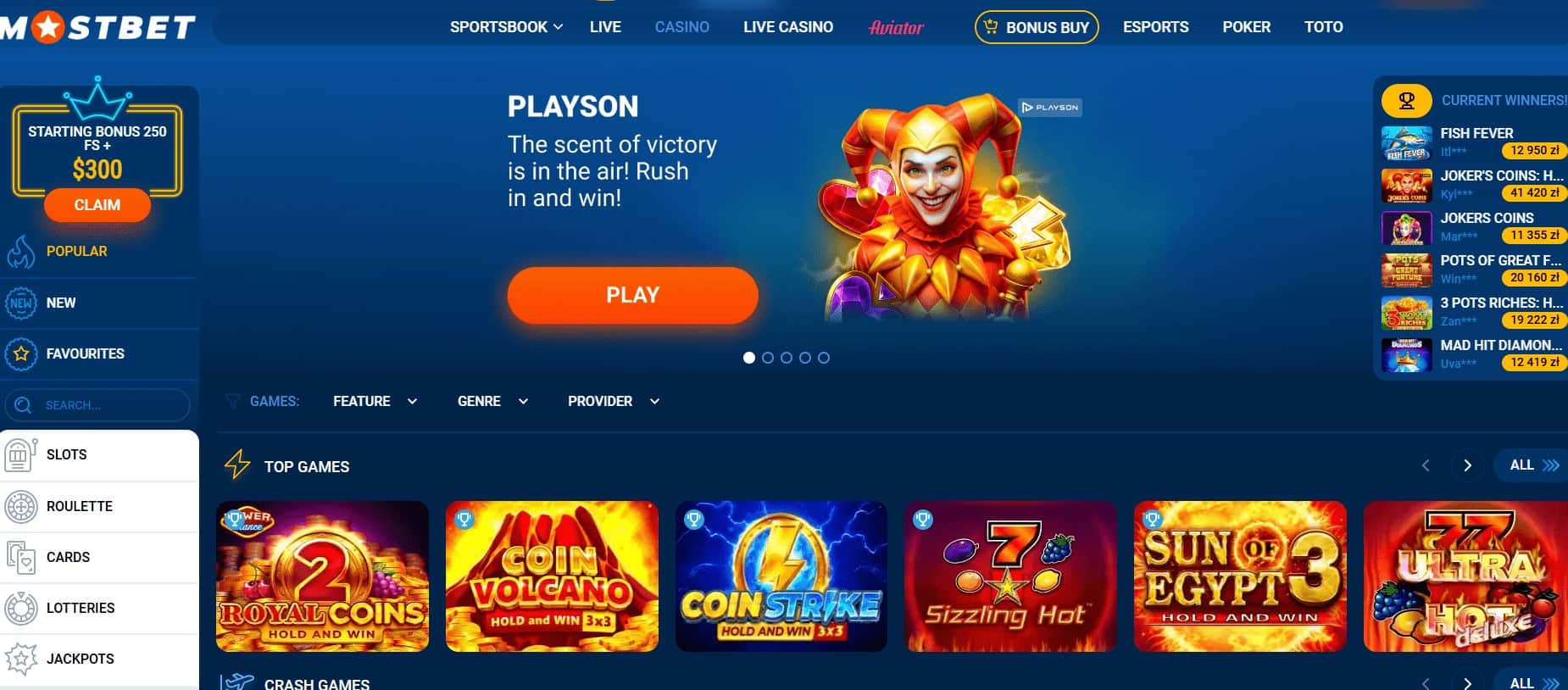 mostbet casino