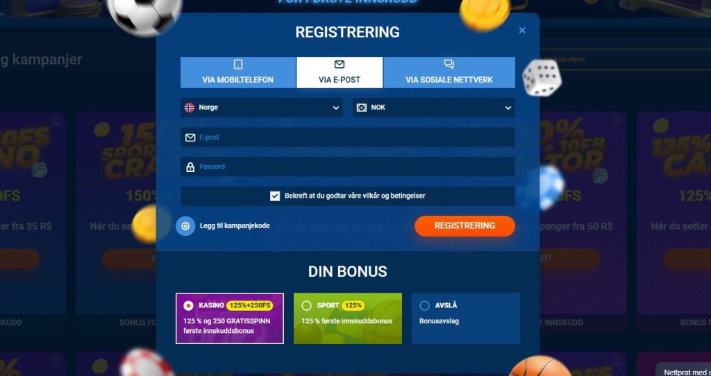 mostbet register